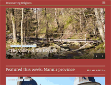 Tablet Screenshot of discoveringbelgium.com